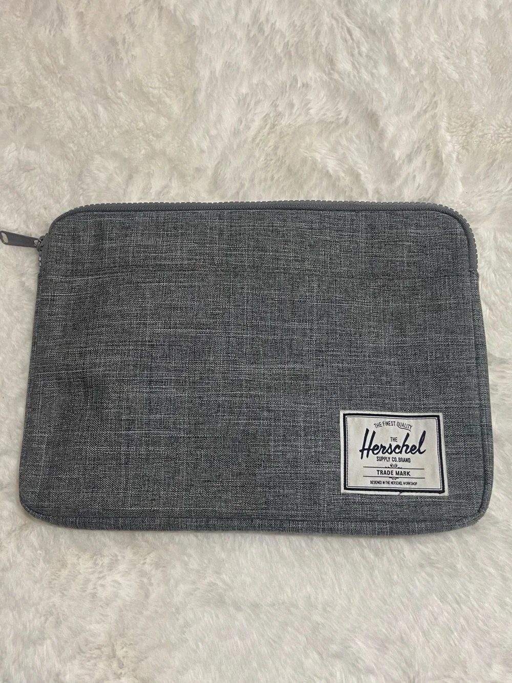 Herschel Supply Company Gray Laptop Sleeve with Patch Logo